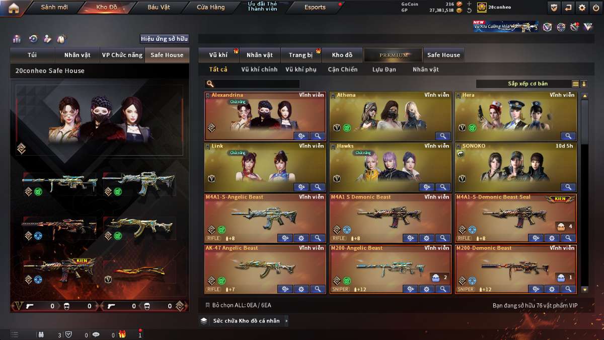 shop acc cf uy tin gia re